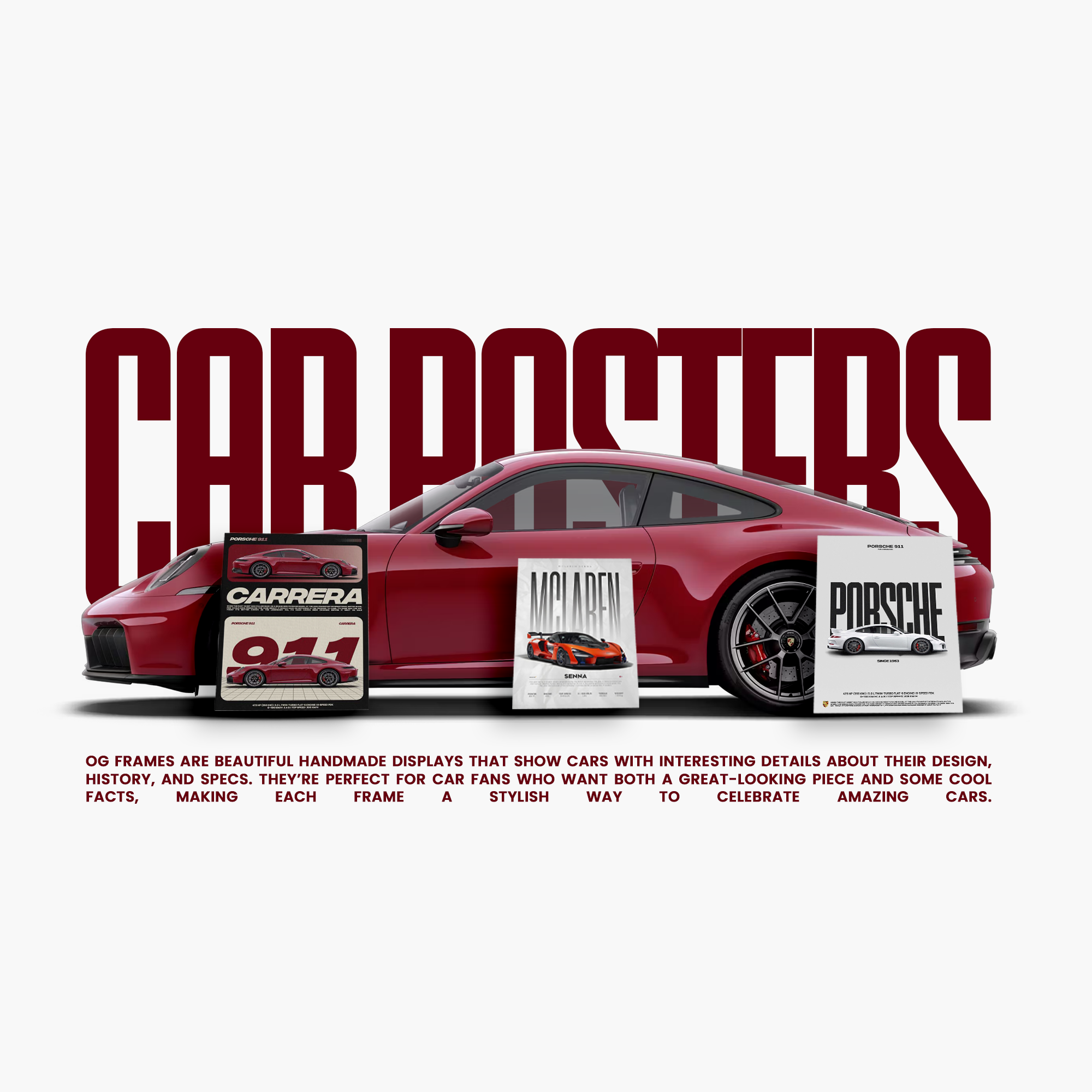 Framed JDM and classic car poster for wall decor in Sri Lanka and Dubai by iFramesLK