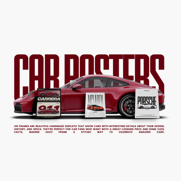 Framed JDM and classic car poster for wall decor in Sri Lanka and Dubai by iFramesLK